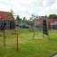 Struttura da arrampicata e altalene Double Somersault in un parco giochi