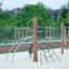 Struttura per arrampicata da parco giochi Kilimanjaro steel structure con scala di corda e archi metallici