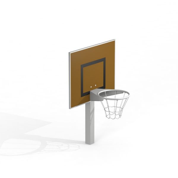 Prodotto Basket che mostra un canestro da basket con tabellone e rete.