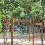 Yellowstone wooden playhouse in un parco