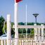 Nature Ship Sandbox, wooden playhouse con reti da arrampicata e bandiera rossa