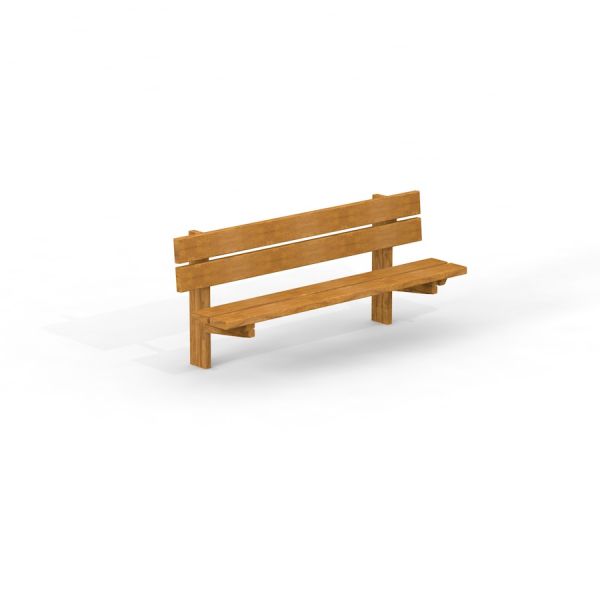 Larchwood Bench seduta da esterno in legno con schienale