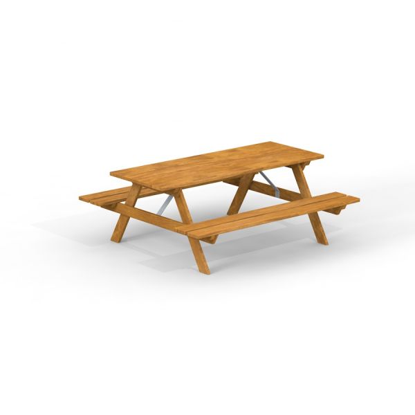 Larchwood Table & Bench - set da picnic in legno per esterni