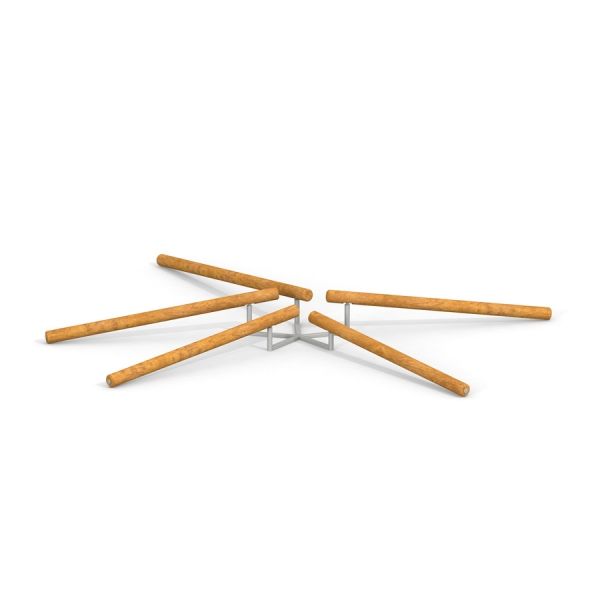 Disposizione delle travi di equilibrio da gioco Nature System Balance.