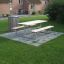 Set Table & Bench all'aperto in un parco.