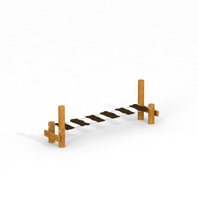 Snowdonia ponte di equilibrio in legno per attrezzature da gioco