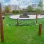 Diamond net in un parco.