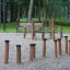 Attrezzature da gioco all'aperto - Madagascar (5 pcs set) in un contesto di parco.