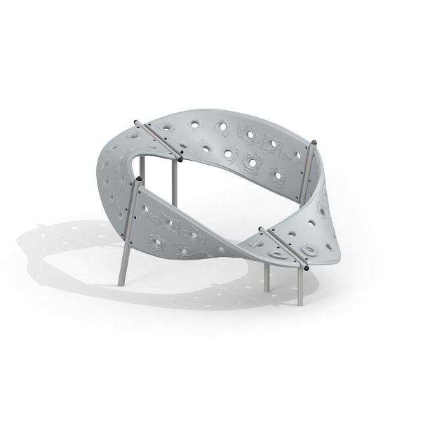 Aztec play loop steel structure su sfondo bianco