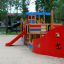 Attrezzatura da gioco Bounty ship with slide con design rosso e blu