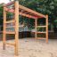 Scala orizzontale in legno II in un parco giochi