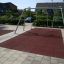 Swing Metal Frame (double swing) installato in un parco giochi.