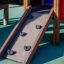 Parete da arrampicata di Smart playhouse with slide.