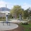 Attrezzatura fitness all'aperto in un parco per Set 1.