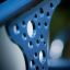 Struttura metallica blu Set 4 con design perforato