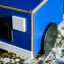 Gioco blu Truck sulla neve.