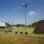 Climbing Ramp steel structure in un parco giochi all'aperto