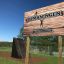 Climbing Ramp steel structure in un parco giochi all'aperto.