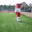 Attrezzature da gioco Ball catcher su un campo sportivo.