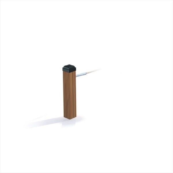 Buffer (single unit) in legno con attacco a cavo.