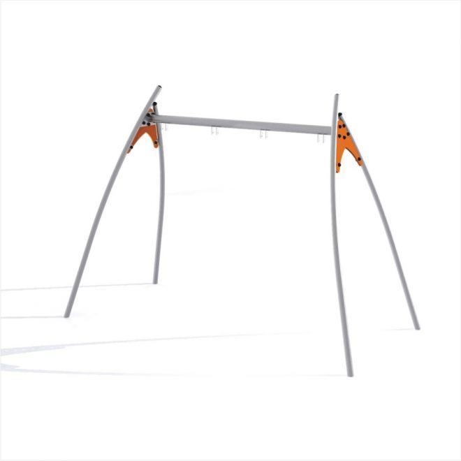 Metal Swing Frame (double swing) con connettori arancioni.