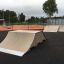 Rampe da skate park, con Double Quarter-Pipe.