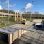 Rampe da skatepark tra cui Double Quarter-Pipe.