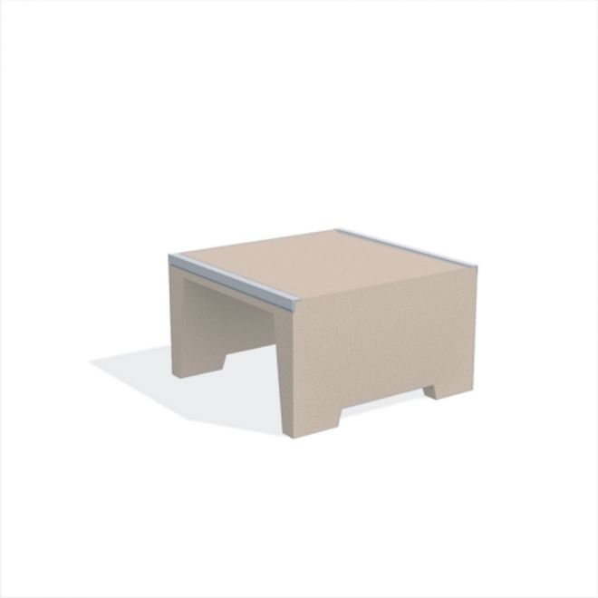 Box da esterno beige per aree gioco.