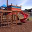 Space Station castle with slide nel parco giochi