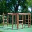 Chimpanzee wooden playhouse per il divertimento all'aperto