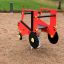 Gioco rosso Mini Tractor rocking per bambini nel parco giochi