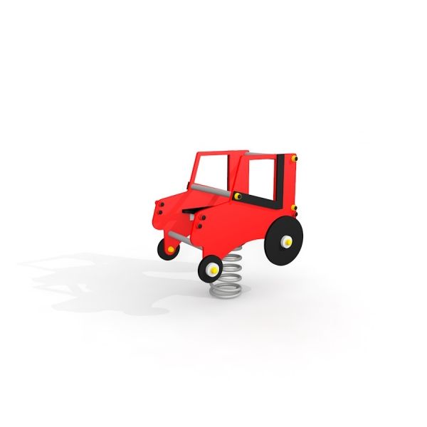Gioco rosso Mini Tractor rocking con base a molla per bambini