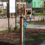 Parco giochi con giocattolo attività Lars Laj Megaphone per bambini.