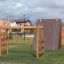 Horizontal Wooden Ladder Nature nell'area giochi