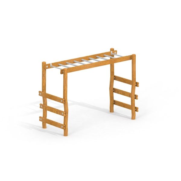 Horizontal Wooden Ladder Nature per aree giochi.