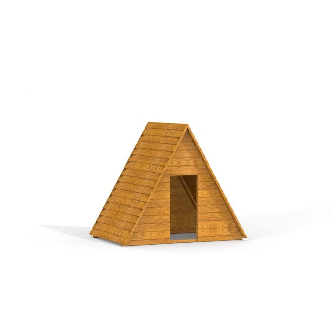 Small House casetta da gioco in legno con tetto triangolare per parco giochi per bambini