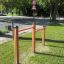 Attrezzatura fitness all'aperto Somersault Double in un parco.