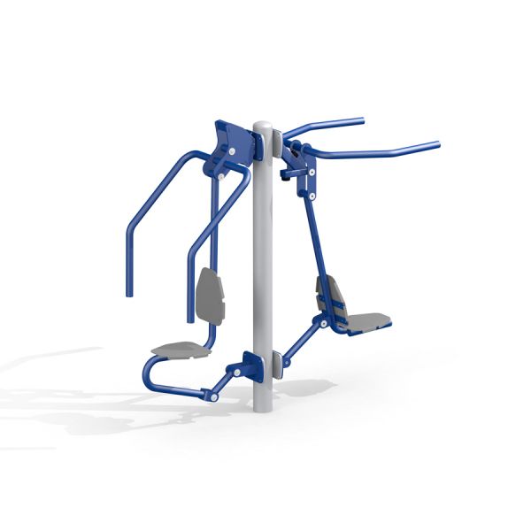 Attrezzatura fitness da esterno per Pull Down e Chest Press.