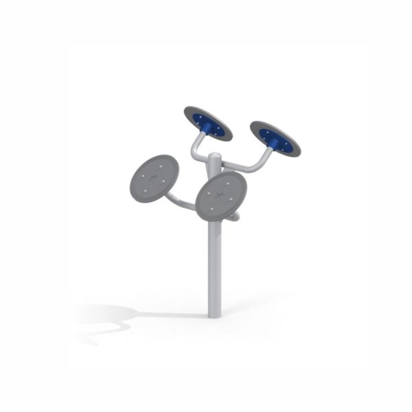 Attrezzatura fitness da esterno, Tai-Chi Small Wheels, per esercizi di mani e braccia.