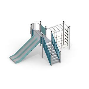 Young explorer with double slide