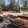 Miniaturka La Panca di larice con struttura  in acciaio (4)